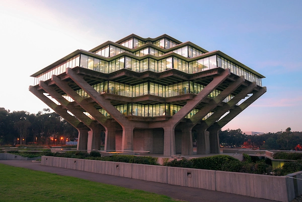 Photo of UCSD's Geisel Library